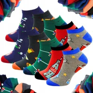 Skarpetki męskie - SKARPETY MĘSKIE KRÓTKIE 10 PAR 44-46 BAWEŁNIANE 90% KOLOROWE STOPKI ZESTAW - miniaturka - grafika 1