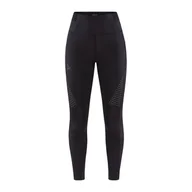 Legginsy - Damskie Legginsy CRAFT PRO HIT BLOCKED TIGHTS W 1911913-999000 – Czarny - miniaturka - grafika 1
