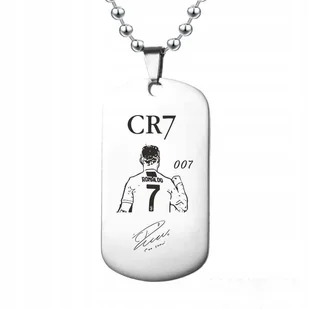 Naszyjnik wisiorek Crisitano Ronaldo CR7 autograf prezent - Wisiorki - miniaturka - grafika 1