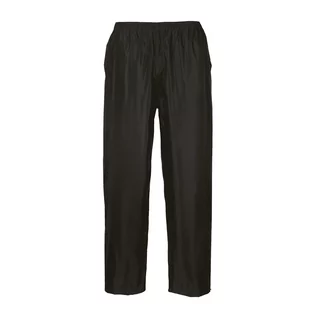 Spodnie męskie - Portwest portwest spodnie od deszczu, czarny, M, czarny S441BKRM - grafika 1