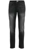 Spodenki męskie - camel active Męskie spodnie jeansowe Slim Fit Madison Stretch, Czarny (asfalt – 88), 30W / 34L - miniaturka - grafika 1