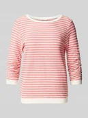 Bluzy damskie - Bluza taliowana z marszczonymi rękawami - miniaturka - grafika 1