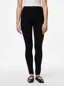 Spodnie damskie - Pieces Spodnie "Pchighskin" w kolorze czarnym - miniaturka - grafika 1