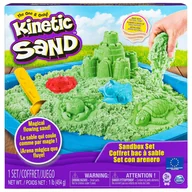Masy plastyczne - Kinetic Sand piasek kinetyczny zestaw do budowy zamku zielony 454 g - miniaturka - grafika 1
