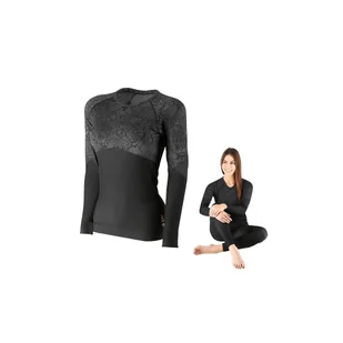 BTK0062 KOSZULKA TERMOAKTYWNA CZARNA DAMSKA S/M ROSA NILS - Pozostała odzież narciarska - miniaturka - grafika 1