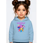 Bluzy dla dziewczynek - BLUZA DZIECIĘCA KPOP DEMON HUNTERS HUNTRIX 122-128 Z KAPTUREM BAWEŁNIANA - miniaturka - grafika 1