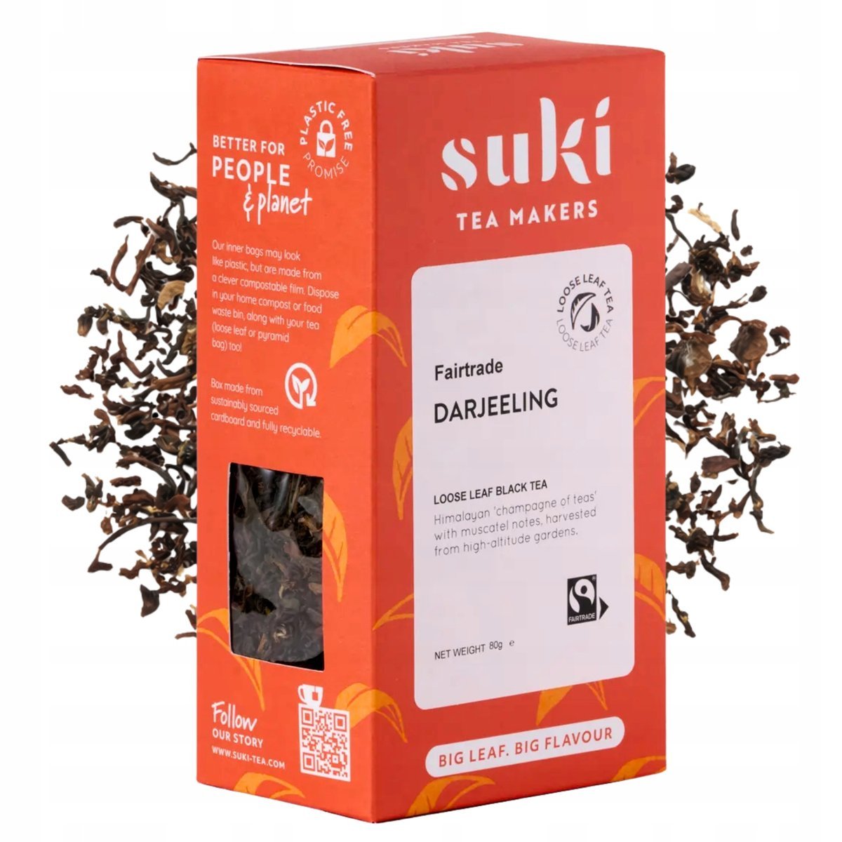 Herbata czarna Darjeeling Suki Tea 80 g liściasta premium Himalaje bez dodatków