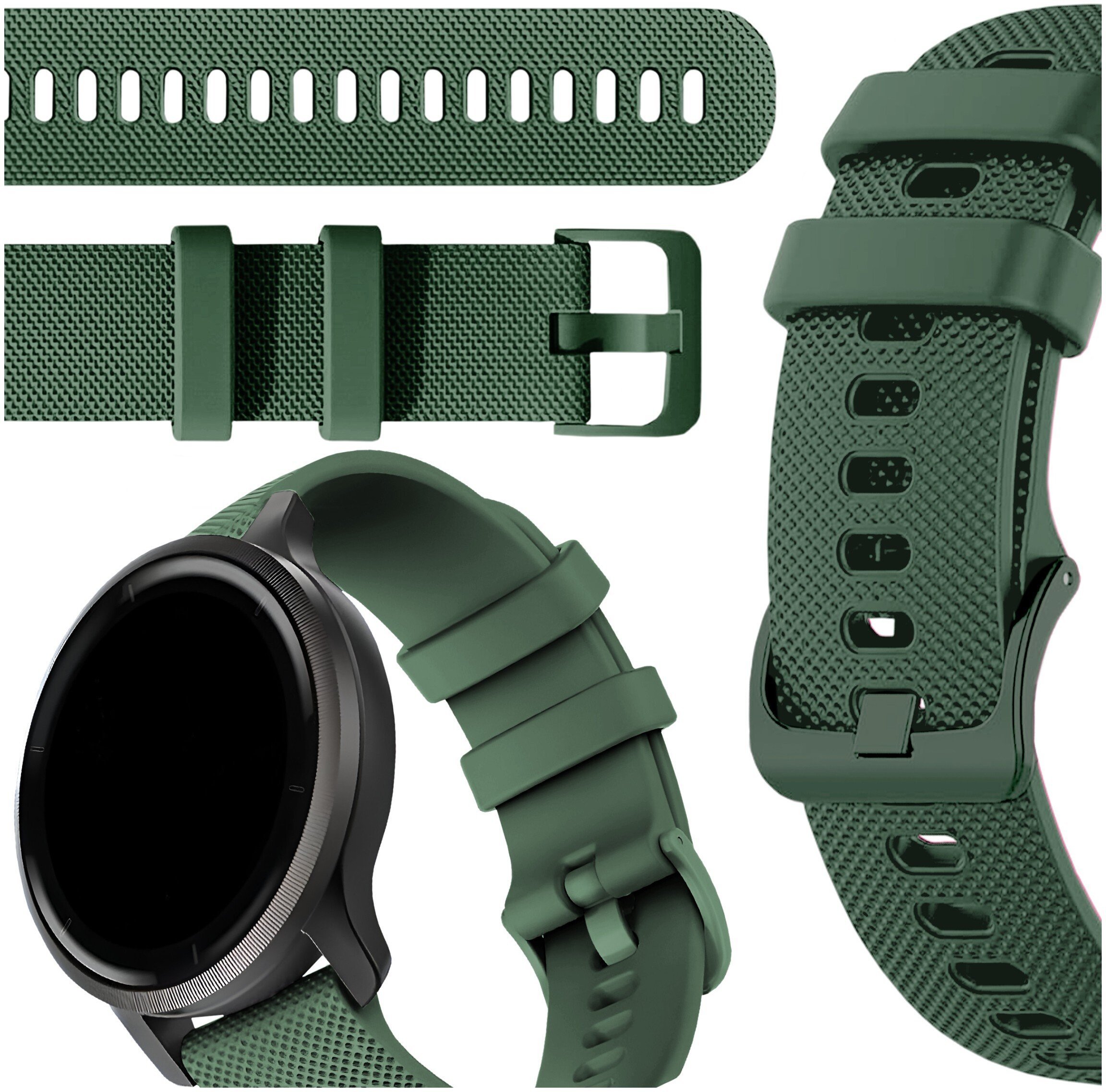 ChronSmarta Pasek ChronSmarta do smartwatch'a Samsung Galaxy Watch 4 5 6 7 Classic Pro Zielony