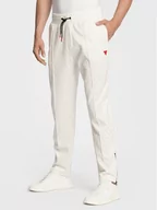 Spodnie sportowe męskie - Guess Spodnie dresowe Korbin Z2BB05 FL04Q Biały Regular Fit - miniaturka - grafika 1
