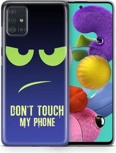 Etui na telefon komórkowy Samsung Galaxy Protective Case Cover Bumper Case Shell Ultra Thin, Model: Samsung Galaxy A42 5G, Wybierz wzór: Dont Touch My Phone Green Blue - Etui i futerały do telefonów - miniaturka - grafika 1