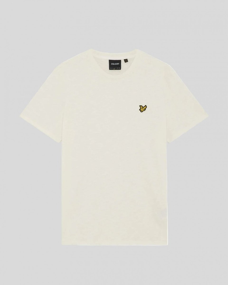 T-shirt męskie lyle and scott 1874 ts2401v fine slub T-shirt y126 ice kremowy