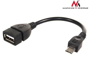Maclean Adapter USB microUSB M/F Czarny MCTV-696 - Adaptery i przejściówki - miniaturka - grafika 3