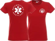 Odzież robocza - Promostars LPP - Koszulka damska PIELĘGNIARKA czerwona - miniaturka - grafika 1
