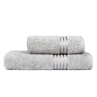 Ręczniki - Ręcznik kąpielowy, bawełniany 50 x 90, jasno szary - miniaturka - grafika 1