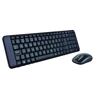 Logitech Wireless Combo MK220 klawiatura Dołączona myszka USB Hiszpański Czarny - Zestawy myszka + klawiatura - miniaturka - grafika 1