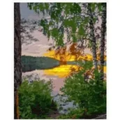 Malowanie po numerach - Malowanie po numer.Zachód słońca 1008502 - miniaturka - grafika 1