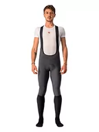 Legginsy - CASTELLI Męskie bardzo szybkie legginsy 5 Bibtight, ciemnoszary/srebrny odblask, 56, Ciemnoszary/srebrny refleks, 3XL - miniaturka - grafika 1