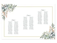 Wesele i ślub - Plany stołów weselnych - 90x60 cm - 1 szt. - miniaturka - grafika 1