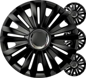 Kołpaki samochodowe - Kołpaki samochodowe 4szt. komplet royal czarne 16" cali color box - miniaturka - grafika 1