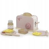 Zabawy w naśladowanie dorosłych - Label Label Toster drewniany różowy - miniaturka - grafika 1