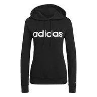 Bluzy sportowe damskie - Bluza z Kapturem Essentials Logo Rozmiar S Czarny - GL0635 - miniaturka - grafika 1
