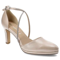 Czółenka - Różowe Czółenka Tamaris Eleganckie Obuwie Damskie - miniaturka - grafika 1