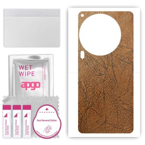 folia naklejka skórka strukturalna na TYŁ do Tecno Camon 30 - Skóra Vintage - apgo SKINS