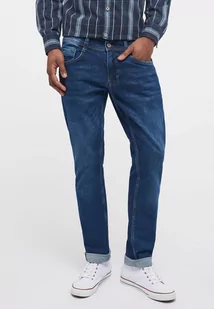Mustang Oregon Tapered Męskie Spodnie Jeansowe Jeansy Denim Blue 1013665 5000 783-W35 L32 - Spodnie męskie - miniaturka - grafika 1