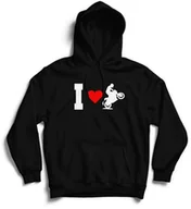 Gadżety dla niej i dla niego - Bluza z kapturem - I love Moto Motocykl LwG - miniaturka - grafika 1