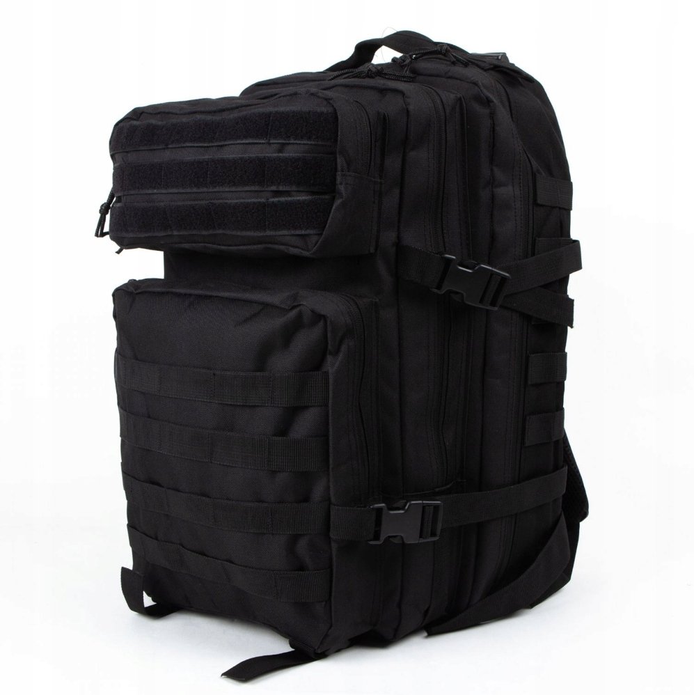 Wild Trek Plecak Survivalowy Militarny 9000 Oxford 45L 50x30x30cm Czarny