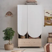 Szafy i szafki dla dzieci - Szafa Bloom 2 drzwiowa Ta mniejsza - miniaturka - grafika 1