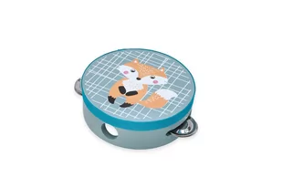AdamToys Tamburyn z liskiem N4026 - Instrumenty muzyczne dla dzieci - miniaturka - grafika 1