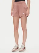 Spodenki damskie - adidas Szorty sportowe Essentials Small Logo JC5703 Różowy Loose Fit - miniaturka - grafika 1