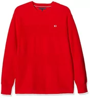 Bluzy dla chłopców - Tommy Hilfiger Bluza chłopięca Tommy Flag, czerwony (Deep Crimson 106-880 Xnl), 86 cm - miniaturka - grafika 1