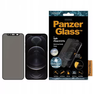 PanzerGlass Szkło hartowane Dual Privacy CamSlider, iPhone 12 / 12 Pro, przyciemniane 5711724127144 - Szkła hartowane na telefon - miniaturka - grafika 1