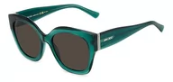 Okulary przeciwsłoneczne - Jimmy Choo LEELA/S Okulary Przeciwsłoneczne Green/Grey 55/20/145 donna - miniaturka - grafika 1