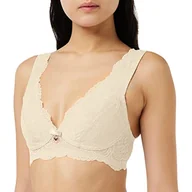 Biustonosze - Emporio Armani Women's Eternal Lace Biustonosz Kobiety Biustonosz, Jogurt, S - miniaturka - grafika 1