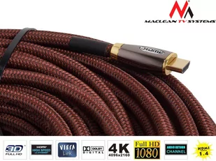 Maclean Przewód HDMI-HDMI v1.4 50m MCTV-625 wzmacniacz - Kable - miniaturka - grafika 3