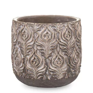 Pigmejka Osłonka Na Doniczke Ceramiczna Złota 17x17x17 uniwersalny 95742-uniw - Donice - miniaturka - grafika 1