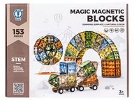 Klocki - Konstrukcyjne Klocki Magnetyczne 153 Elementy - miniaturka - grafika 1