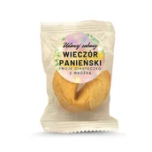 Desery dla dzieci - D&D Fun Cookies Ciasteczko z wróżbą z naklejką okrągłą "Wieczór Panieński" 6g - miniaturka - grafika 1