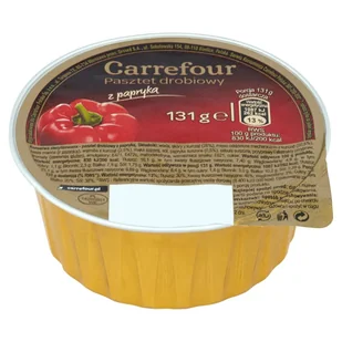 Carrefour Pasztet drobiowy z papryką 131 g - Pasztet i przetwory mięsne - miniaturka - grafika 1