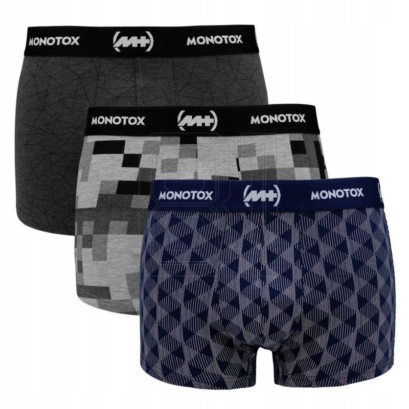 Bokserki Monotox Basics Boxer Brief 3-pak M MX21066 M