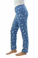 Piżamy damskie - Damskie spodnie od piżamy Magda niebieskie w kwiaty S - miniaturka - grafika 1