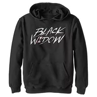 Bluzy dla chłopców - Marvel Chłopięca bluza z kapturem Black Widow Widow Paint, czarna, S, czarny, S - miniaturka - grafika 1