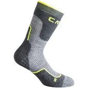 Skarpetki damskie - CMP Dziecięce skarpety trekkingowe, 3i49174 czarny Asphalt Mel. 31-33 - miniaturka - grafika 1