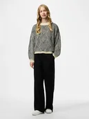 Swetry damskie - Pieces Sweter "Pcjenna" w kolorze czarno-beżowym - miniaturka - grafika 1