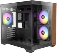 Obudowy komputerowe - Antec CX600M Wood PC Gehäuse, Mini-Tower, Micro-ATX, Tempered Glass - schwarz, Holz - miniaturka - grafika 1