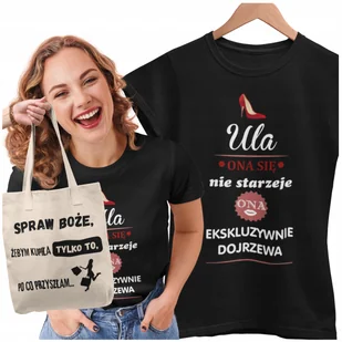 Koszulka Na 20 30 40 50 60 70 Urodziny Dla Kobiety Torba - Koszulki i topy damskie - miniaturka - grafika 1