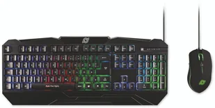 MediaRange MRGS102 klawiatura Dołączona myszka USB QWERTZ Niemiecki Czarny - Zestawy myszka + klawiatura - miniaturka - grafika 1